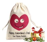 Sacs-cadeaux: sacs pour San, sacs pour bonbonnières pour Saint | Beau sac à bonbons en tissu en forme de coeur - Échange de cadeaux en classe pour San