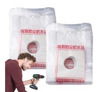 Sacs collecteurs de poussière - Attrape-poussière pour perceuse | PE à montage mural | Sac de collecte de saleté pour scie à table, accessoires d'installation de climatisation pour marteau électrique