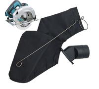 Sacs collecteurs de poussière - Scie à onglets, cutter circulaire | Sac transparent à fermeture éclair, récupérateur de copeaux transparents, capuche réglable pour atelier de menuiserie, mise à niveau
