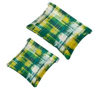 Sacs Cosmétiques avec Poche, Trousse de Maquillage en Cuir Imperméable Sans Fermeture Éclair Auto-Fermeture à Glissière Trousse de Maquillage pour Fille, Mini Sac à Main - Art Lettres manuscrites,