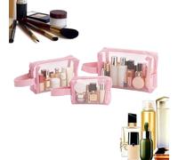 Sacs cosmétiques en avec fermeture éclair - Portable, 3 pièces avec fermeture éclair - Sacs de voyage en , S'intègrent sans dans différents environnements en raison de leur