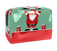 Sacs cosmétiques imperméables, sacs de maquillage de voyage carrés de Noël, calendrier de Noël, sacs de maquillage portables multifonctionnels, organisateur de sac de maquillage de voyage pour femme,