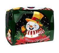 Sacs cosmétiques imperméables, sacs de maquillage de voyage carrés de Noël, calendrier de Noël, sacs de maquillage portables multifonctionnels, organisateur de sac de maquillage de voyage pour femme,