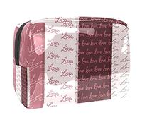 Sacs cosmétiques, Self Love Heart Hug Pink Background Travel Cosmetic Bags Multifonctions Portable Makeup Bags Organizer for Women, Multicolore 02, 18.5x7.5x13cm/7.3x3x5.1in, Trousse de beauté