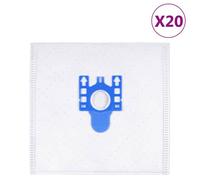 Sacs d’aspirateur pour Miele Type GNH 20 pcs Blanc avec compatibilité indiquée et filtration pour Entretien Domestique 687620