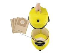 Sacs d'aspirateur 20 pièces. Compatible avec Karcher 6.959-130.0. Sacs filtrants for sacs filtrants A2201 WD3 humides et humides. Pièces détachées for aspirateur sec