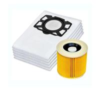 Sacs d'aspirateur A18Z compatibles avec Karcher, KFI 357, KFI357, KA 40, sacs de rechange compatibles avec Karcher, 2.863-314.0WD2 Plus WD3