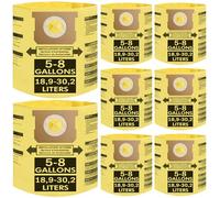 Sacs d'aspirateur compatibles avec les aspirateurs Shop Vac de 5 à 8 gallons, sac filtrant jetable de type H, pièce #90671 9067100 90661