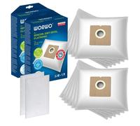 Sacs d'aspirateur pour Lervia KH 1400 DIRT DEVIL CLATRONIC MOULINEX SENCOR SVC- 2x 6 pièces synthétique - remplacement