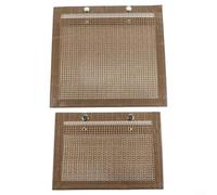 Sacs de barbecue pour légumes, sacs de cuisson réutilisables sans maille pour viande, poisson, barbecue en fibre de verre haute température (marron)