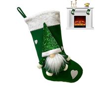 Sacs de bas de Noël, sacs à bonbons mignons, chaussettes de Noël réutilisables, décorations d'arbre de Noël, pendentifs de sans visage, chaussettes de Noël familiales, décorations d'intérieur