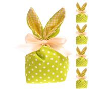 Sacs de bonbons de Pâques, sacs pour lapin de Pâques | Bunny Ears Candy Treat Sacs,5x étapes cadeaux avec arc de fête, favorise les décorations de Pâques pour les jouets pour les collations à biscuits