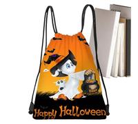Sacs de bonbons d'Halloween - sac à dos à cordon pour astuce ou régal | Sack de faveur de la fête pour les, sac d'Halloweens réutilisable de 13x16,9 pouces
