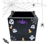 Sacs de bonbons d'Halloween - Treat des sacs | Boîtes de bonbons d'Halloween | Cardboard de maison pour sac de friandise | Candys carrés en bois traite les boîtes | Fonction de la fête scolaire pour l