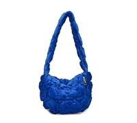 Sacs de bouletage en velours à la mode avec fermeture à glissière pour faire du shopping (bleu)