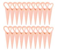 Sacs de bouquet de fleurs à une seule fleur, 20pcs Kraft Paper Fleur Emballage Paper Sacs avec une poignée en forme cœur pour la Saint Valentin, le mariage, la fête des mères, Graduation