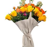 Sacs de bouquet, fourre-tout floral réutilisable en toile, sac de transport de fleurs portable, porte-bouquet portatif, décor de festival de marche de rencontres pour les déplacements domicile-travail