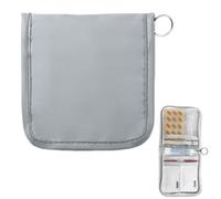 Sacs De Cas De Pilules - Organisateur De Médecine Pliable Pour L'ion Argent Argent, Sac De Stockage De Médicament | Port De Prescription Portable, Sacs Médicaments - Lip, Gris, Reportez-vous à la