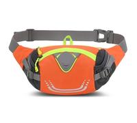 Sacs de Ceinture en Nylon, Sacs Taille légers for Jogging, élastiques et Respirants, Haute capacité avec Fermeture éclair, Accessoires Sport pour Cyclisme, Gym, Balade(Orange)