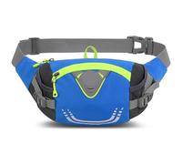 Sacs de Ceinture en Nylon, Sacs Taille légers for Jogging, élastiques et Respirants, Haute capacité avec Fermeture éclair, Accessoires Sport pour Cyclisme, Gym, Balade(Blue)