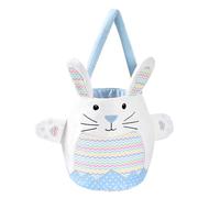 Sacs de chasse aux œufs de Pâques, sac de seau de lapin de Pâques,Tablette de fourre-tout réutilisable avec des poignées - Spring Rabbit Egg Hunts Party Supplies, Candy Container for Boys Girls Party