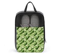 Sacs de chaussures de golf de voyage pour femmes et hommes, sacs à chaussures de voyage avec imprimé concombre de fruits et dessins animés pour valise, bowling, danse, pointe, football