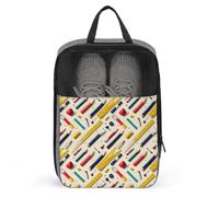 Sacs de chaussures de golf pour voyage, femmes et hommes, sacs à chaussures de voyage avec impression de règles de couleurs pour valise, bowling, danse, pointe, football, crampons, tennis