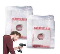 Sacs de collecteur de poussière - Fixation de la collection anti-poussière de 100pcs, sac d'élimination des eaux usées | Accessoire de marteau électrique pour l'installation de la climatisation, outil