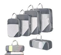 Sacs de compression de voyage - Organisations d'économie d'espace, 5 pièces Sacs pliables résistants à l'eau - Équipement pour les touristes campeurs et familles, ajout pratique pour emballer des couv