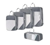 Sacs de Compression Pour Voyage - 5 Pièces Organisateur De Stockage Pour Déménagement | Poche Imperméable Pliable Pour Vêtements Accessoires Voyage Vacances Déplacement Avion