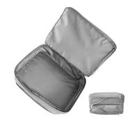 Sacs de compression pour voyage - Organisateurs d'emballage de vacances, pochette imperméable double face pour vêtements, avion, déménagement, voyage, croisière, accessoires, gris clair, Refer to