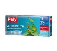 Sacs de congélation Pely double fermeture rapide 1 litre 20 sacs