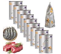 Sacs de congélation réutilisables en feuille d'aluminium | Pochette à fermeture éclair scellée sous vide, sacs verticaux à fermeture éclair pour aliments - pour cuisine, garde-manger, restaurant