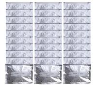 Sacs de Conservation Alimentaire Réutilisables, Sacs de Conservation Alimentaire Tailles Variées, 30 Pièces Poches Étanches en Aluminium Sachets pour Cuisine Viande Sandwich Déjeuner Salade Repas Frui