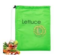 Sacs De Conservation Pour Bananes Et Salades, Sacs De Produits Réutilisables Avec Cordon De Serrage, Sac De Fruits Pour Réfrigérateur, Sturdy Empêche Les Odeurs Pour Les Fruits Et Légumes, 28X39 CM