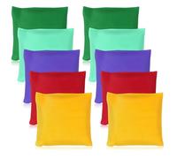 Sacs de Cornhole, 10 PCS Cornhole Sacs de Haricot Cornhole Bean Bag Set, Sac Lesté pour Jeu de Lancer de Sac, Bean Bags Toss Legged Race pour Enfants Adultes, 7x7CM
