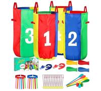 Sacs De Course en Sac De Pommes De Terre - Jeu De Plein Air,Jeu De La Cuillère avec Œuf Et Course À Trois Jambes pour Anniversaire Fête des Jardins Activités en Extérieur Adultes
