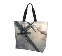 Sacs De Courses Avion De La Seconde Guerre Mondiale Tote Bag | Reutilisable Sac à Provisions Cabas légers Tote Bag Pour Plage Extérieur Voyage