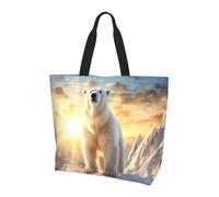 Sacs De Courses Bear Under The Sunshine Sac À Provisions Cabas Décontracté Sac Shopping Femme Handbag Pour Gym Plage Extérieur