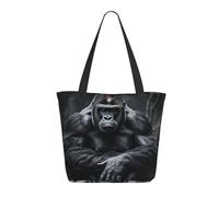 Sacs De Courses Gorilla On The Ground Sac Shopping Grande Capacité Sac À Provisions Cabas Femme Tote Bag Pour Gym Achats Vacances