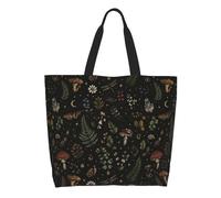Sacs De Courses Mystique Holt Nuit Botanique Sacs Tote Bag Pour Achats | décontracté Sac à Provisions Cabas grande capacité Sac Shopping Pour Achats Voyage Extérieur