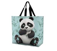 Sacs De Courses Panda Star Tote Bag Reutilisable Sac Shopping Grande Capacité Handbag Pour Extérieur Vacances Achats