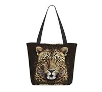 Sacs De Courses Patterned Leopard Head Tote Bag Femme Sac À Provisions Cabas Décontracté Sac Shopping Pour Voyage Achats Vacances