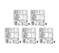 Sacs de cruche à Eau d'urgence avec robinets individuels à congélation Liquide Mode de Fonctionnement Anti-brûlant pour Les activités de Plein air 5pcs (15L)