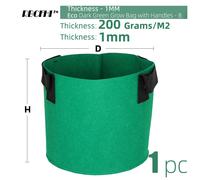 Sacs De Culture Colorés Pour Plantes,Pot D'aération Pour Fleurs Et Légumes,Conteneur De Jardinage,-Dark Vert-17gallon (D50xh40cm)