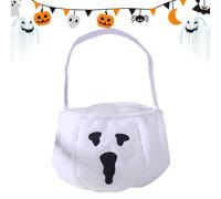 Sacs de fête d'Halloween, sac à bonbons d'Halloween pour tours | Sacs de rangement portables non tissés avec poignée | Panier de rangement effrayant pour femmes, garçons, filles, adolescents, jeunes