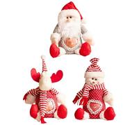 Sacs de friandises de Noël - 9,45 pouces 3 pièces sacs de bonbons de snowman snowman pour dons de vacances, sachets festifs avec design, porte-collations réutilisables pour les faveurs de fête de choc
