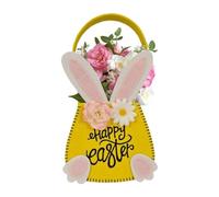 Sacs De Friandises De Pâques, Petit Seau De Pâques Fourre-tout Avec Oreille - Petit Seau De Lapin De Pâques, Seau De Lapin De Pâques, Sac De Friandise De Décoration De Fête Mignonne Réutilisable Pour
