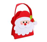 Sacs de friandises en feutre de Noël Sacons de Noël sacs Snowman Sac à bonbons pour les amis de la famille de vacances 20x13cm (Type 2)