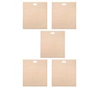 Sacs de grille-pain réutilisables Sac à pain non bâton résistant à la chaleur Sandwich polyvalent Voyage BBQ four -ondes [régime sain] 5pcs